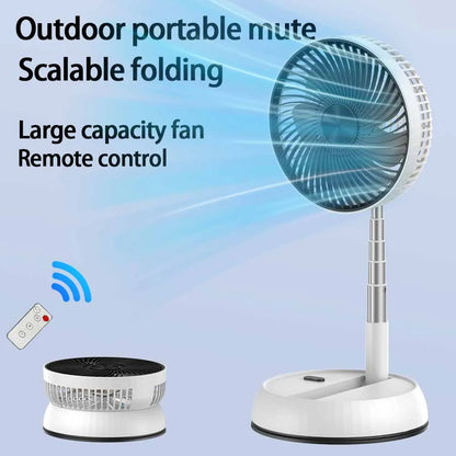 Ventilador portátil 7200mAh silencioso con mando, oscilación automática y altura ajustable