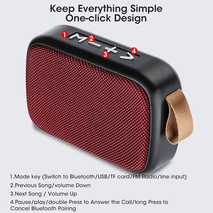 Nuevo mini altavoz inalámbrico Bluetooth portátil