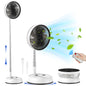 Ventilador portátil 7200mAh silencioso con mando, oscilación automática y altura ajustable